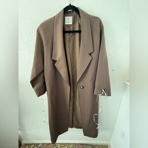 Vintage Women’s Silk and Wool Long Coat